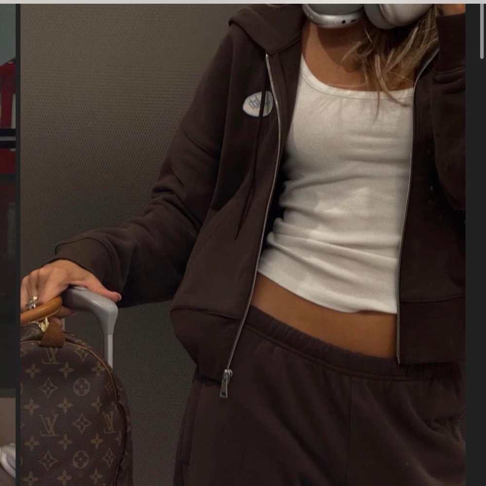 STARFIT brown zip up